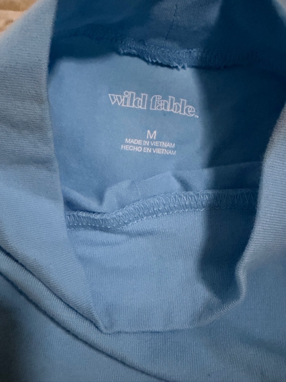 wild fable Light Blue Ribbed Tank and Bike Shorts Set - Picture 4 of 5